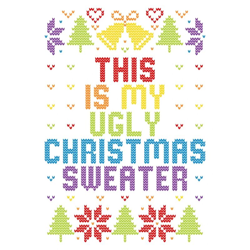 Pull-en-ciel moche de Noël