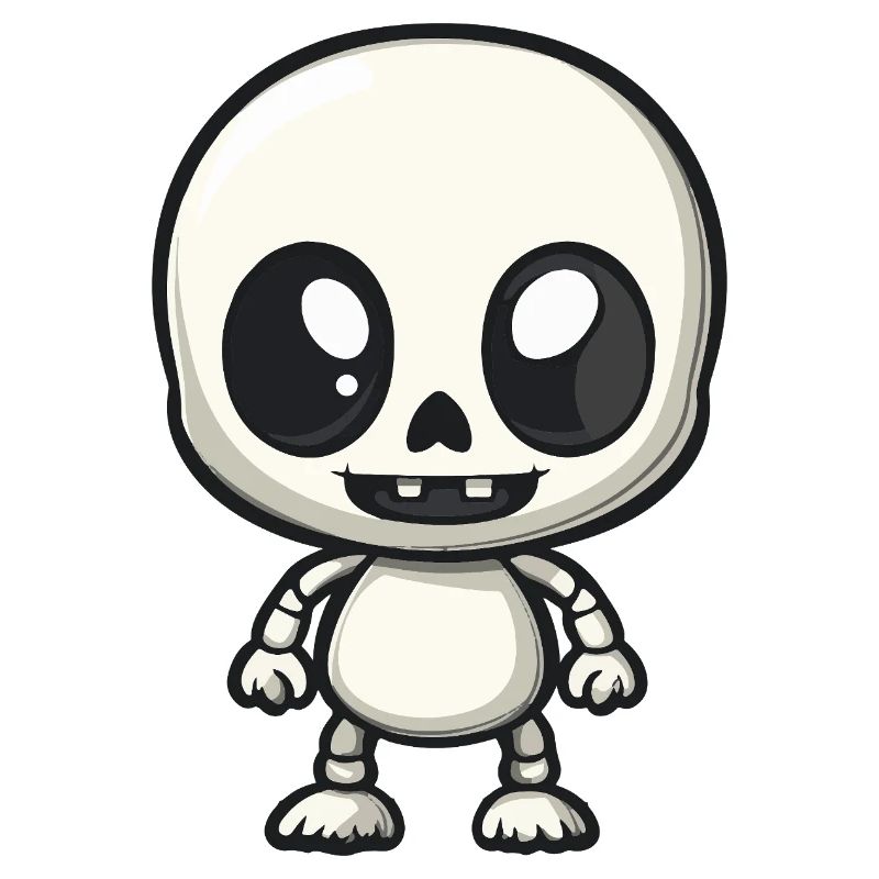 Zombie Halloween Skeleton Comic