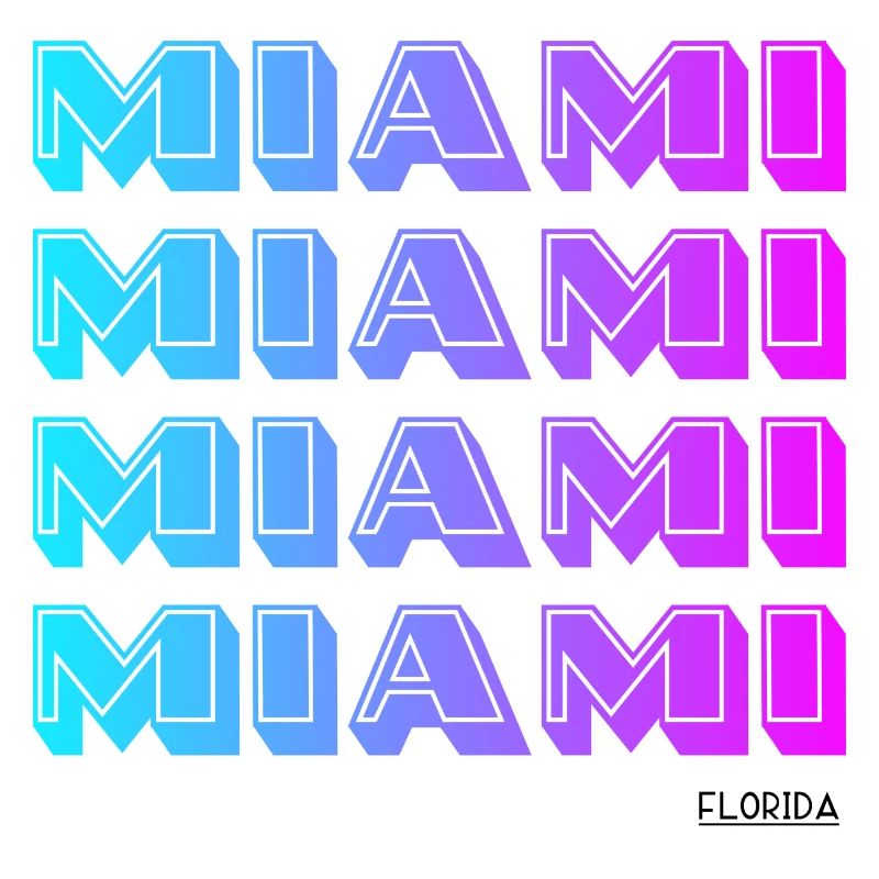 Miami Neon Gradient Pattern