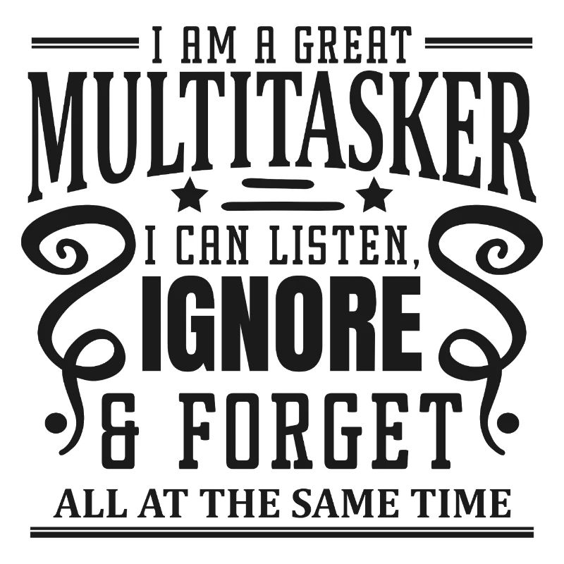 Multitâche : écouter, ignorer et oublier