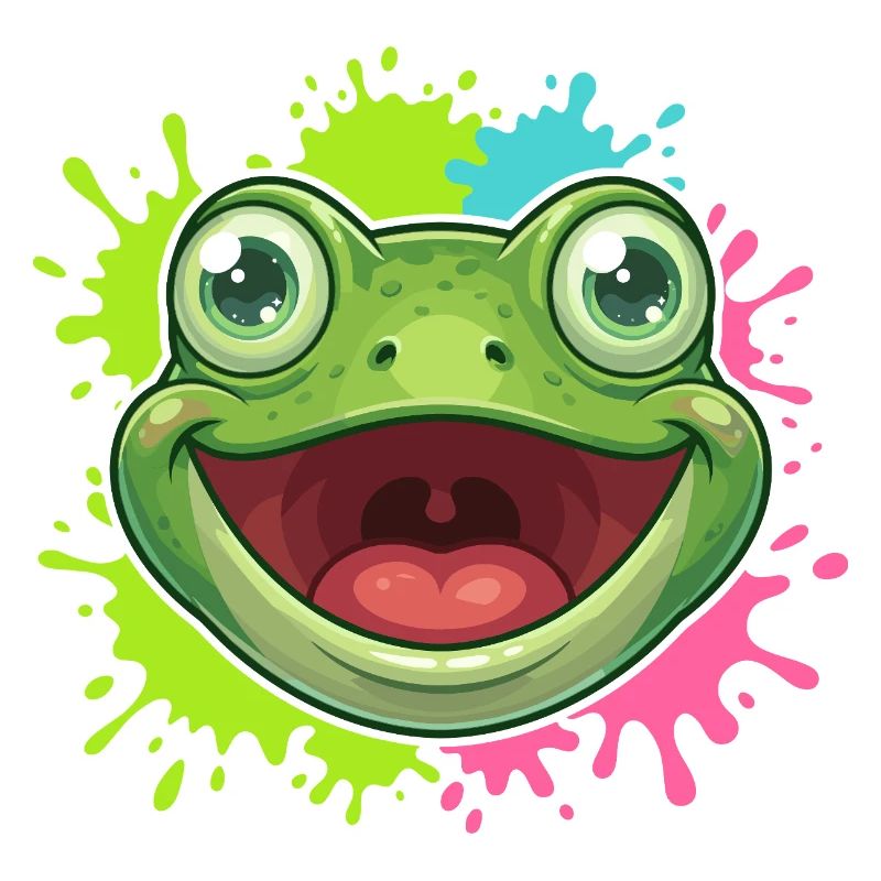 Cheerful Frog Splash