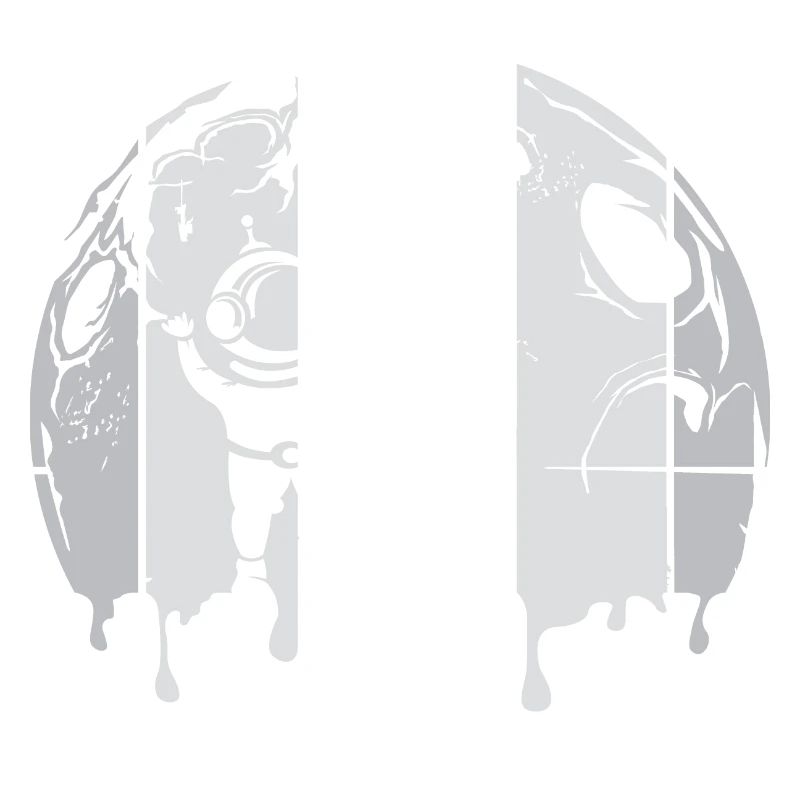 lune astronaute fusée spatiale graffiti logo rétro