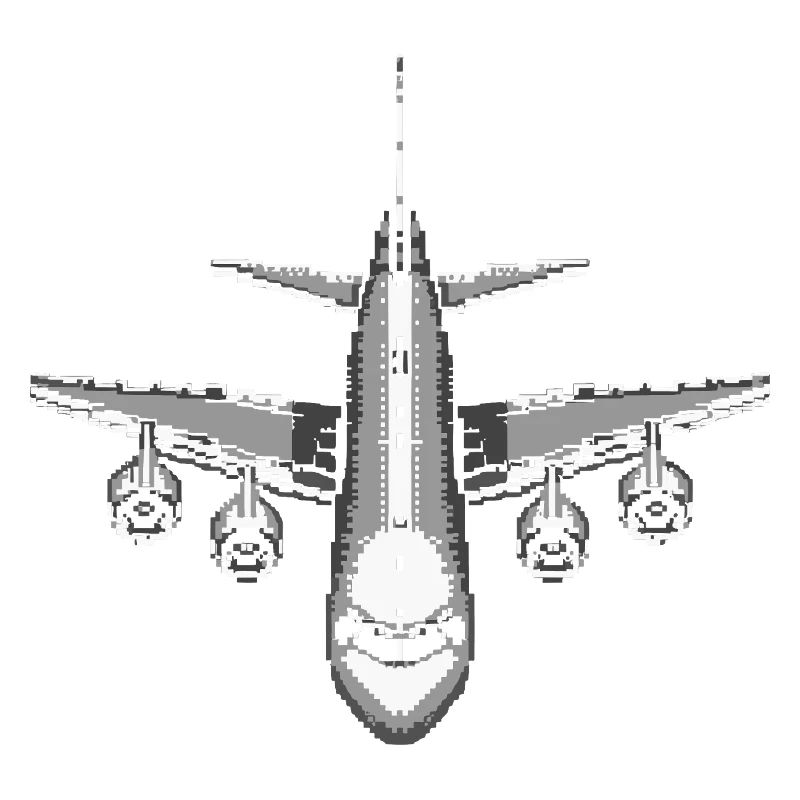 Flugzeug Pixel Kunst