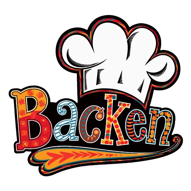 Bakery motif with baker's hat