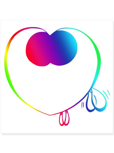 Süßer Regenbogen-Trickster