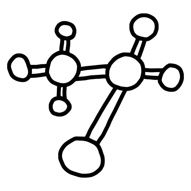 Molécule atomique / physique mécanique réseau atomique