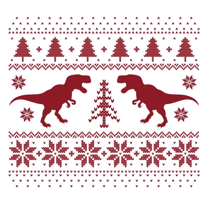 Dinosaurier-Weihnachtspullover