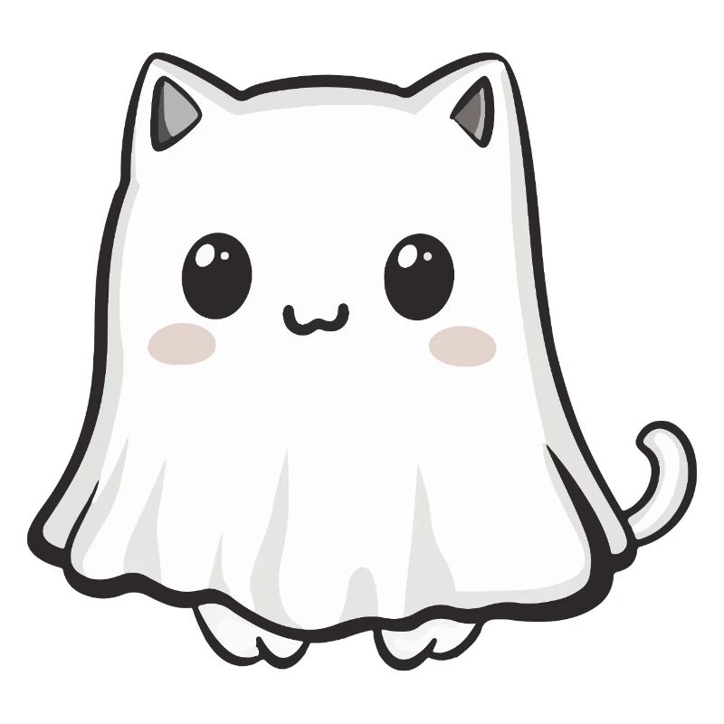 Cat Halloween Ghost