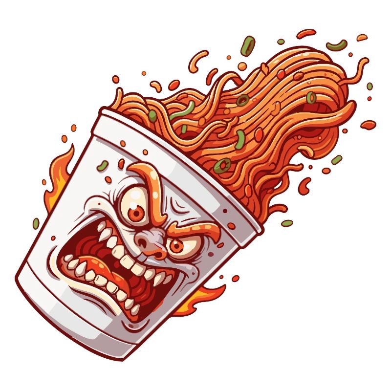 Flammender Becher Wutanfall