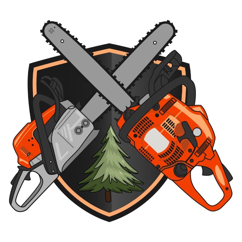 Chainsaws on shield