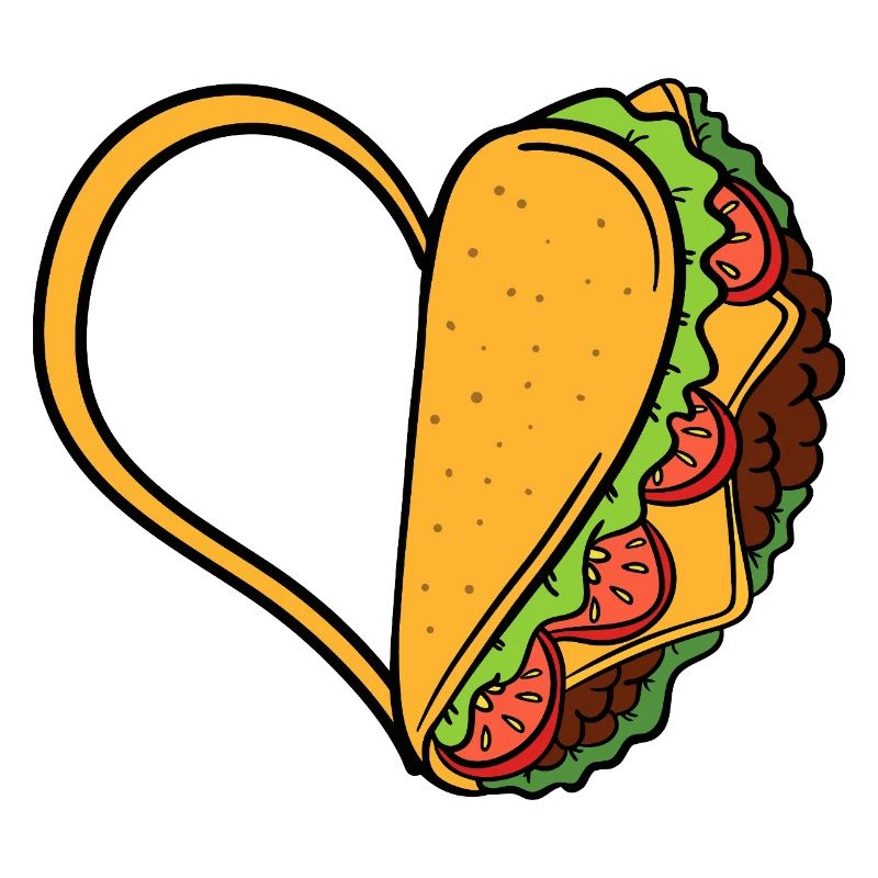 Taco Heart Love