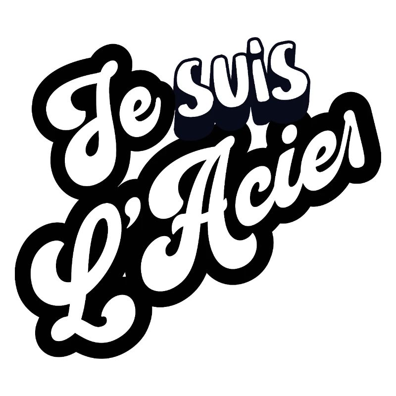 Je suis L’Acier – Typographie rétro
