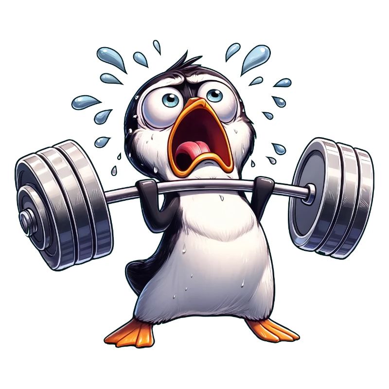 Penguin Weightlifting Dumbbell Workout Training