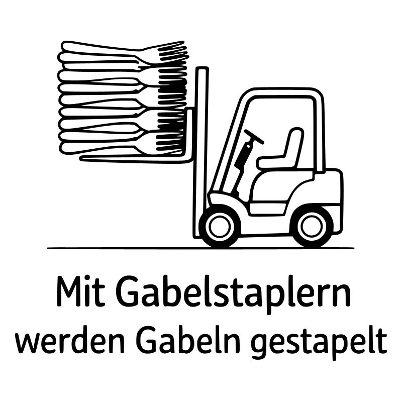 forklift pun fork stacking