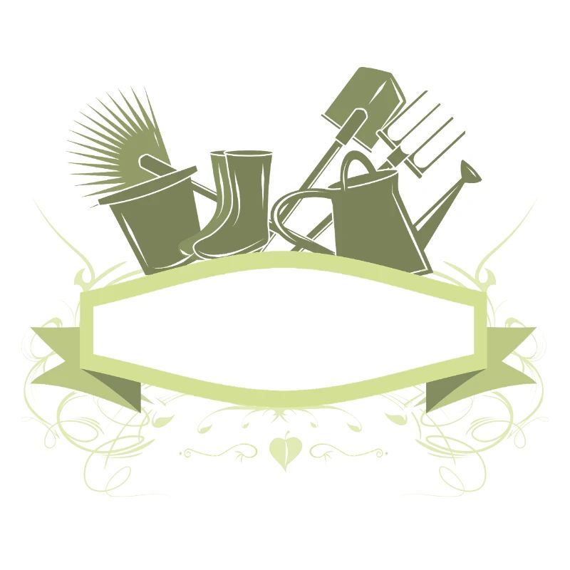 Decorative Garden Banner with Tools