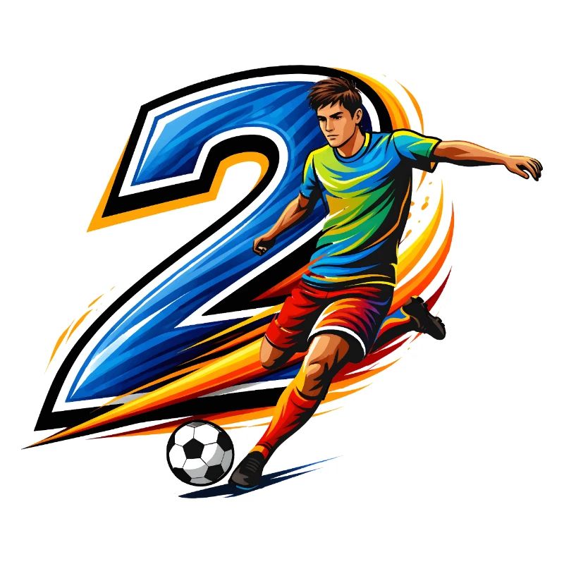 Conception d’action du joueur de maillot numéro 2