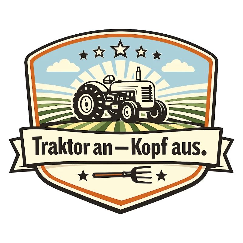 Traktor Patch Kopf Aus