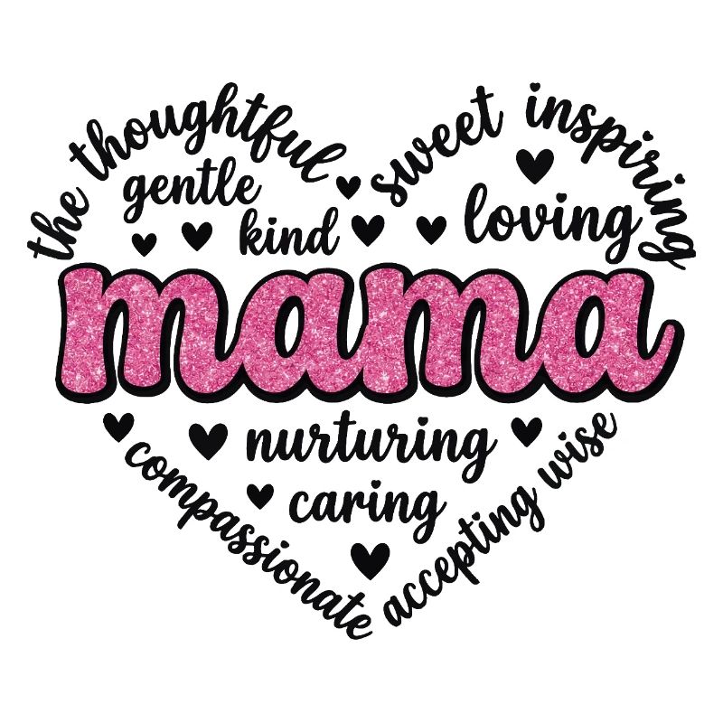 Pink Heart Mama | Einzigartiges Muttertagsgeschenk