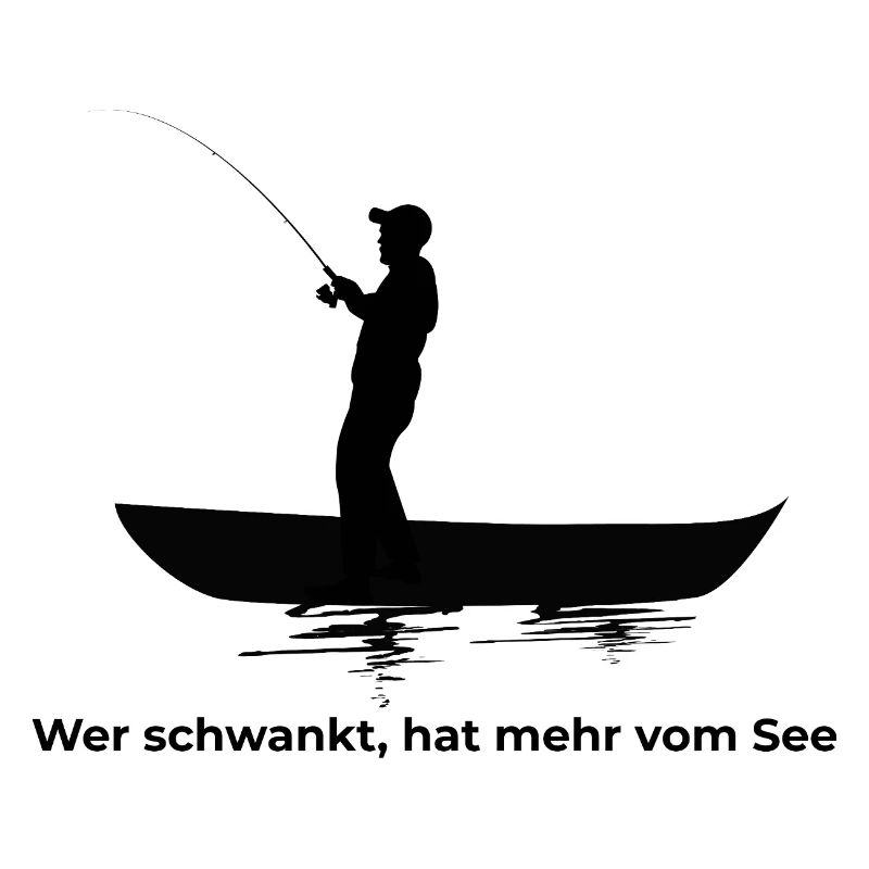 Nachtboot Silhouette auf Wasser