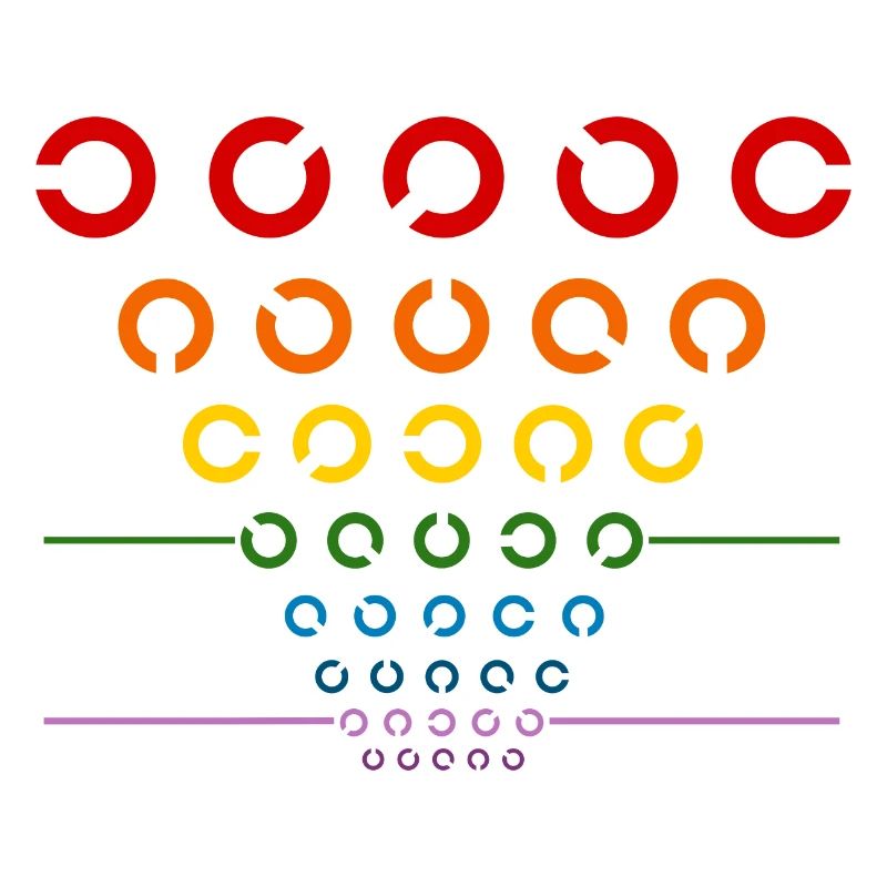 Regenbogen Sehtest
