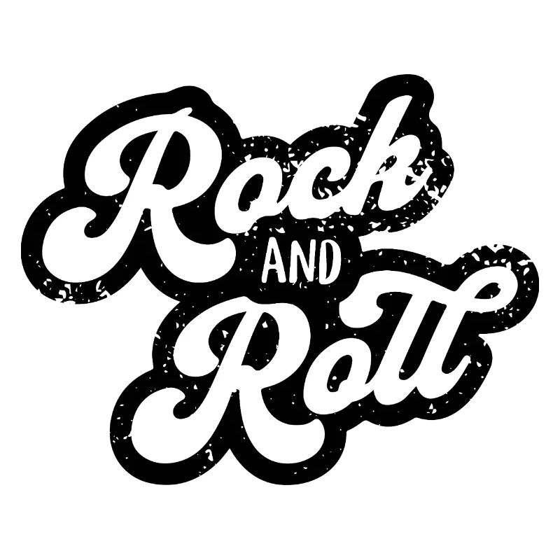 Conception de typographie rock and roll