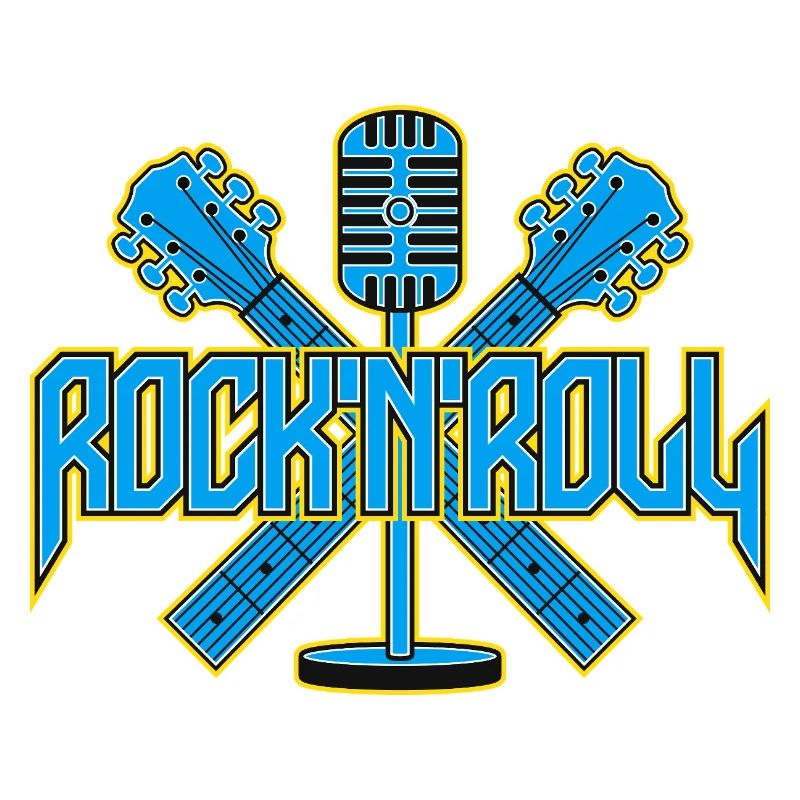 Micro rétro Rock 'N' Roll avec guitares