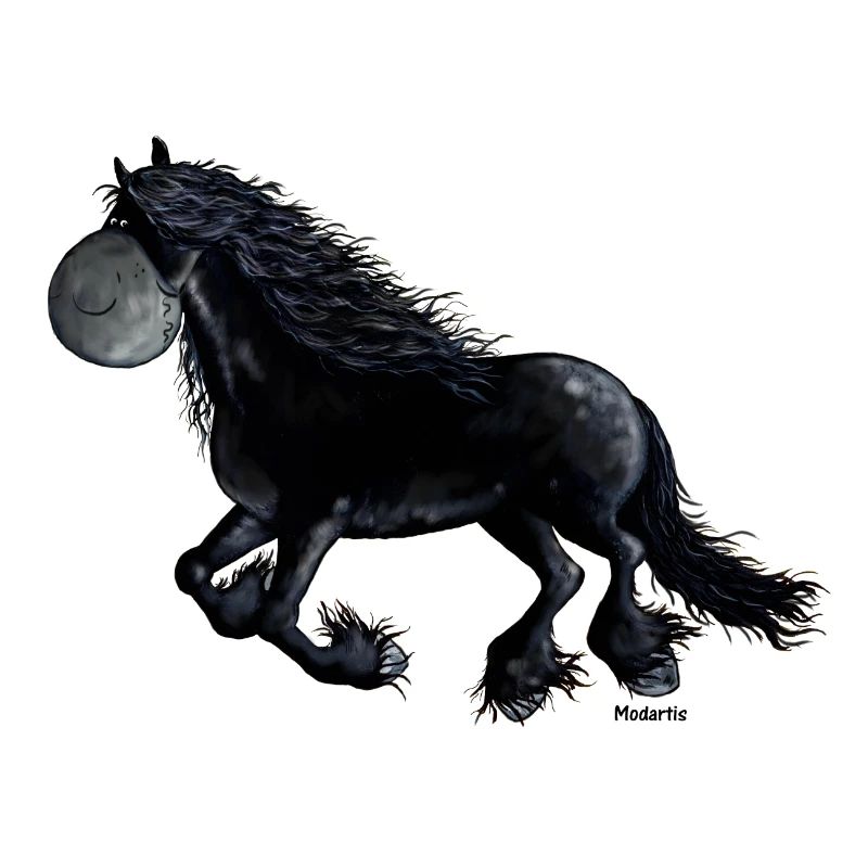 Frison noir - Frison Cheval