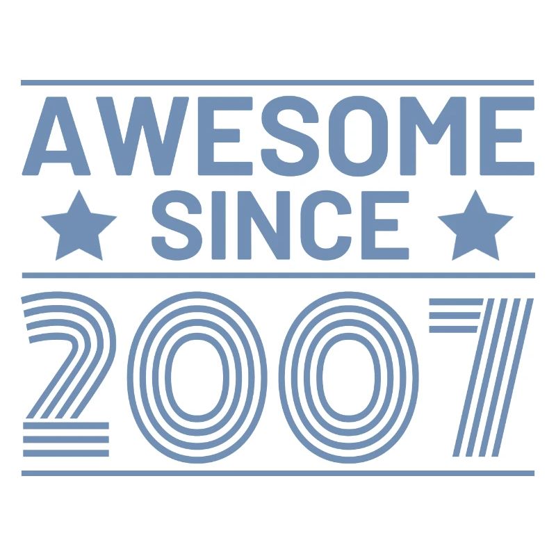 Geburtstag Retro Awesome seit 2007