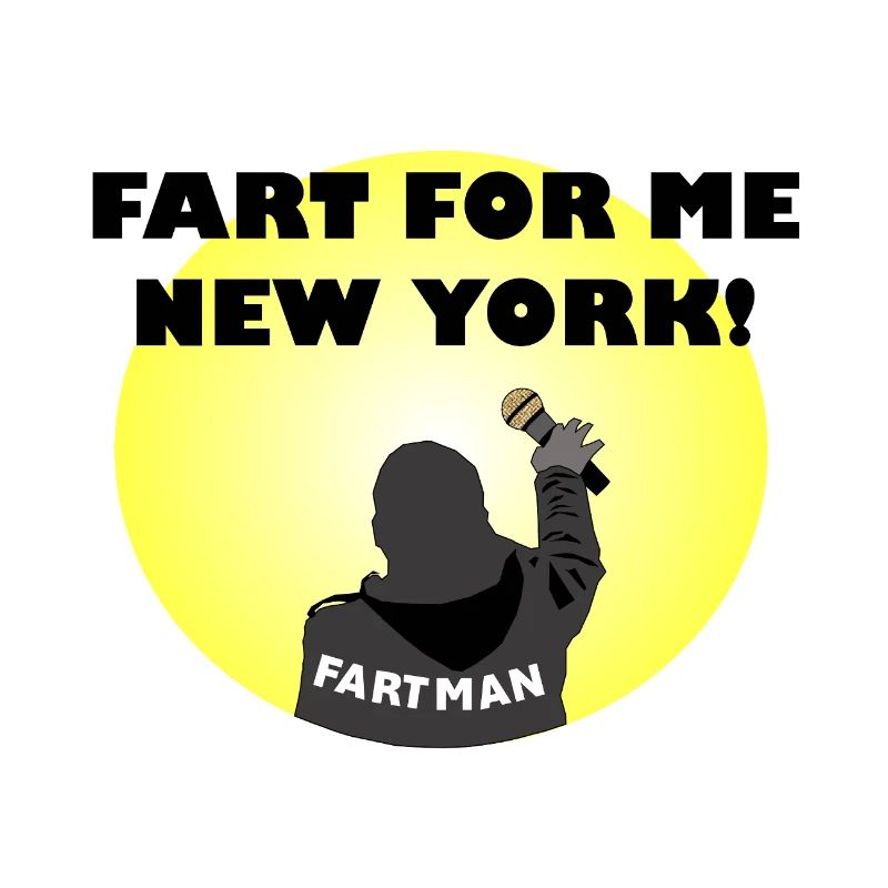 Fart Man Comedy Illustration