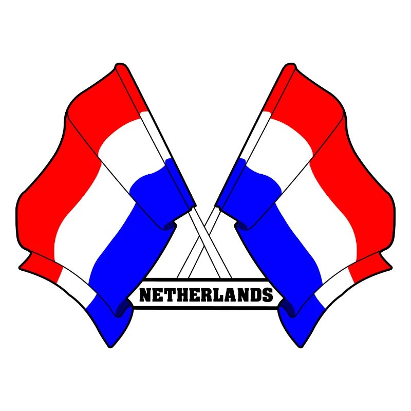Drapeaux croisés des Pays-Bas