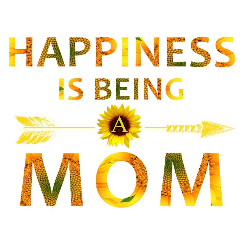 Glück ist, Mutter zu sein – Sonnenblumen-Muttertag