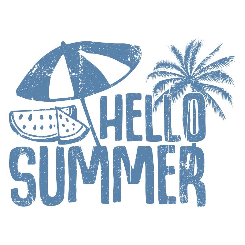 Graphique Hello Summer Palm & Watermelon