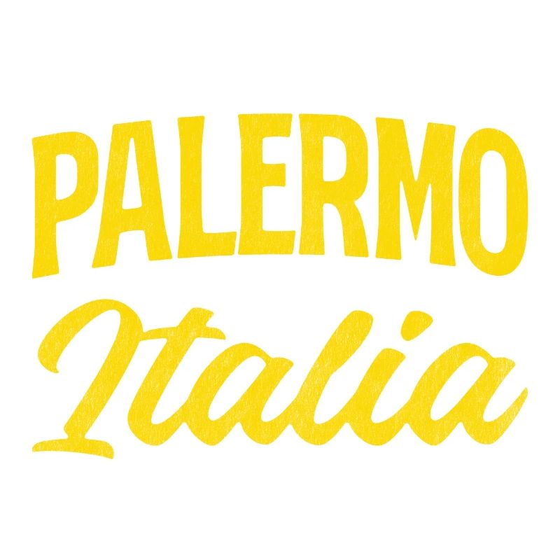 Palermo Italia Yellow Script