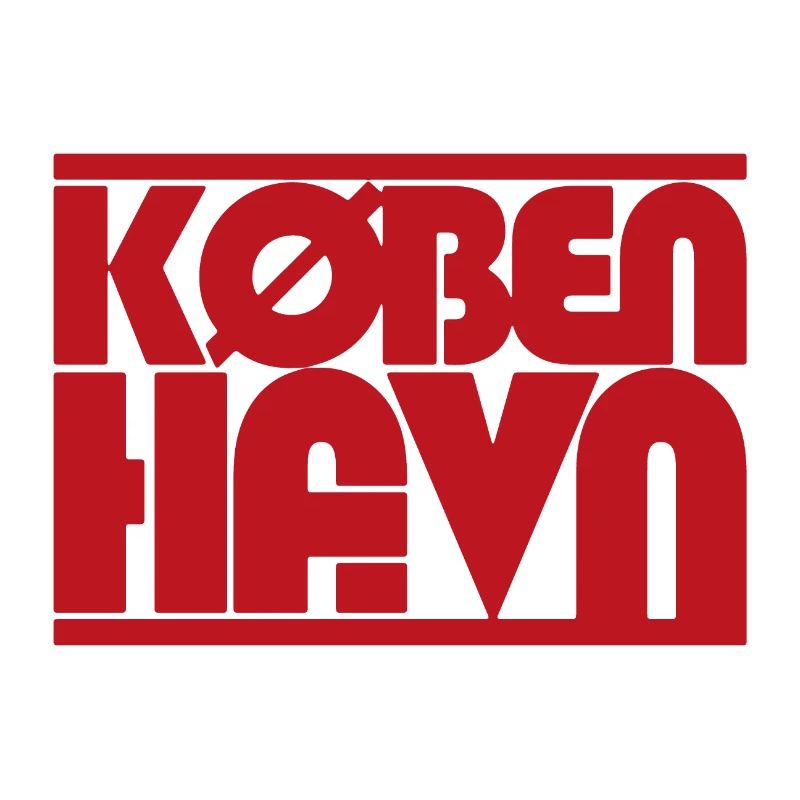 Copenhague, Danemark Description de la conception typographique