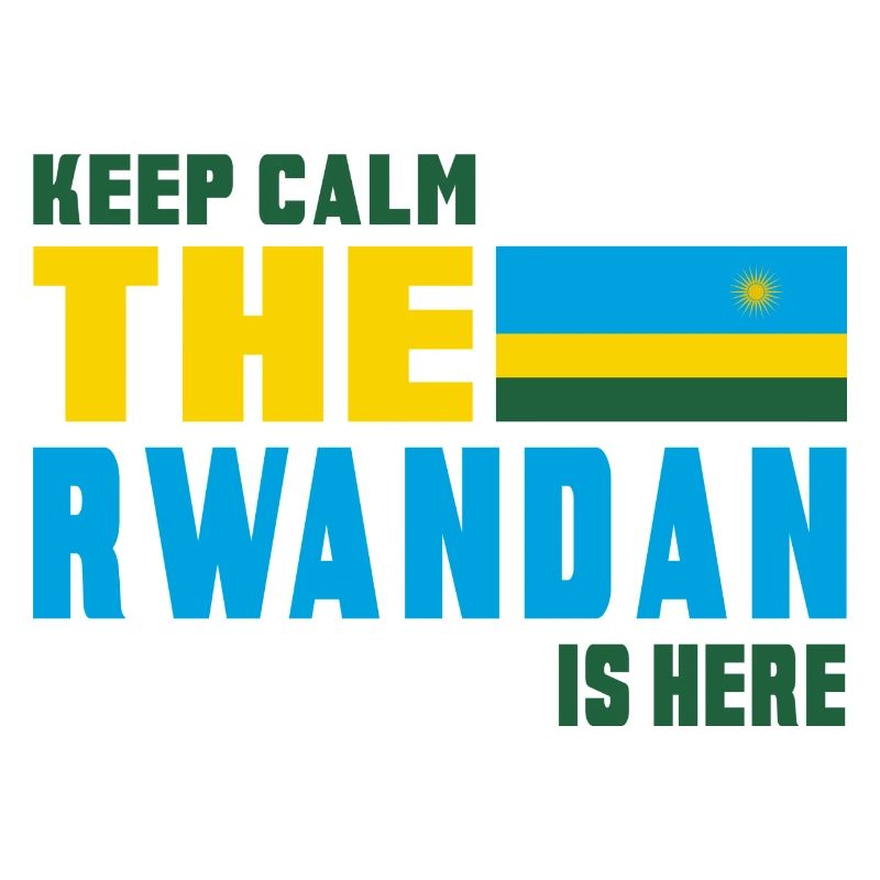 Design drapeau Rwanda Keep Calm
