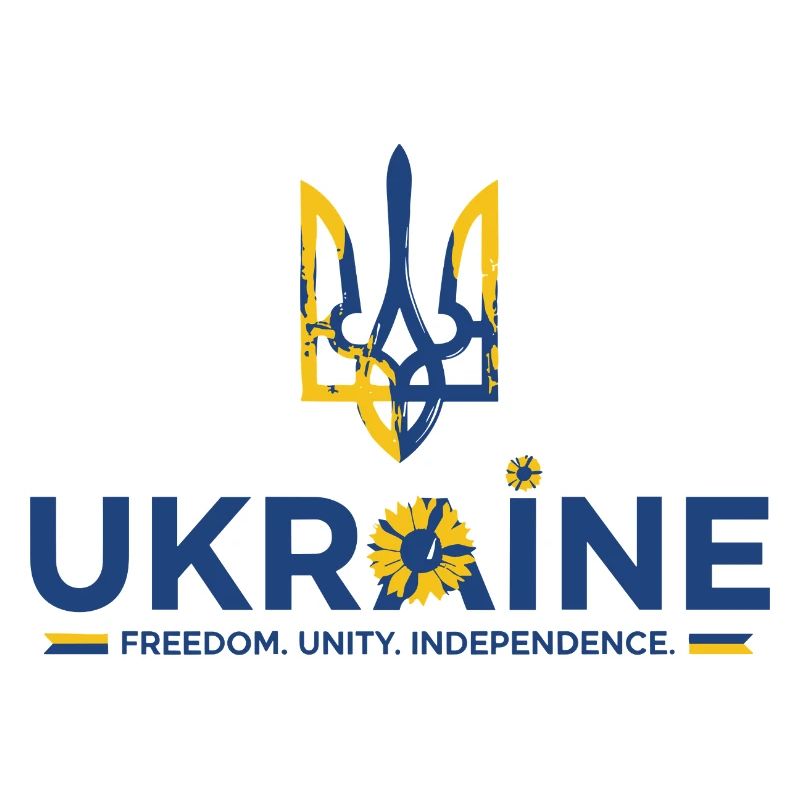 Trident Tournesol Drapeau de l’Ukraine