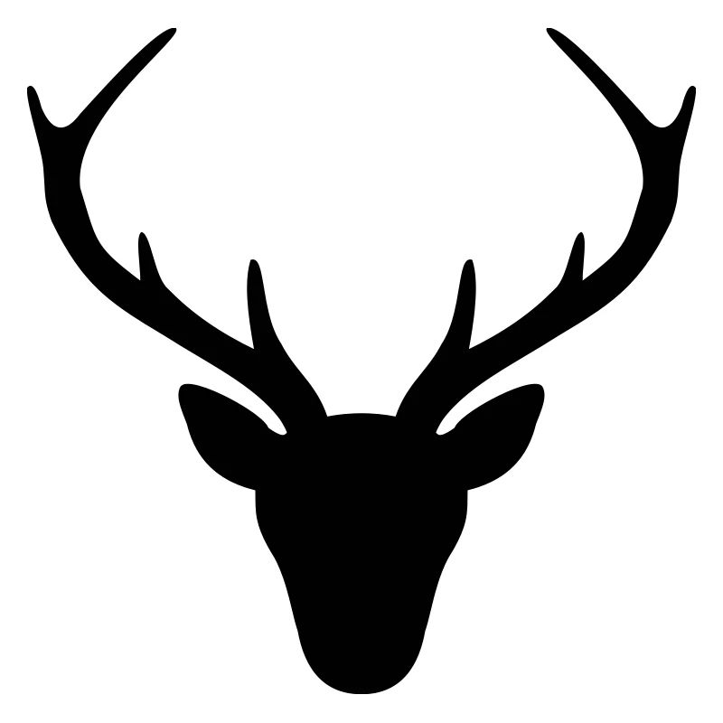 Deer antler silhouette hunting hunter gift