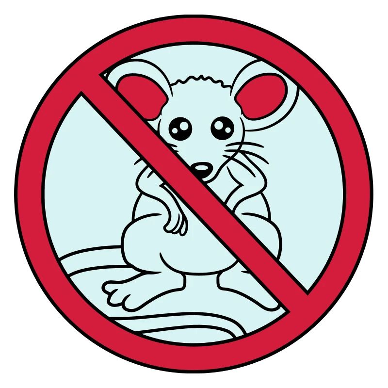 signe interdit a barré pas de souris suess n