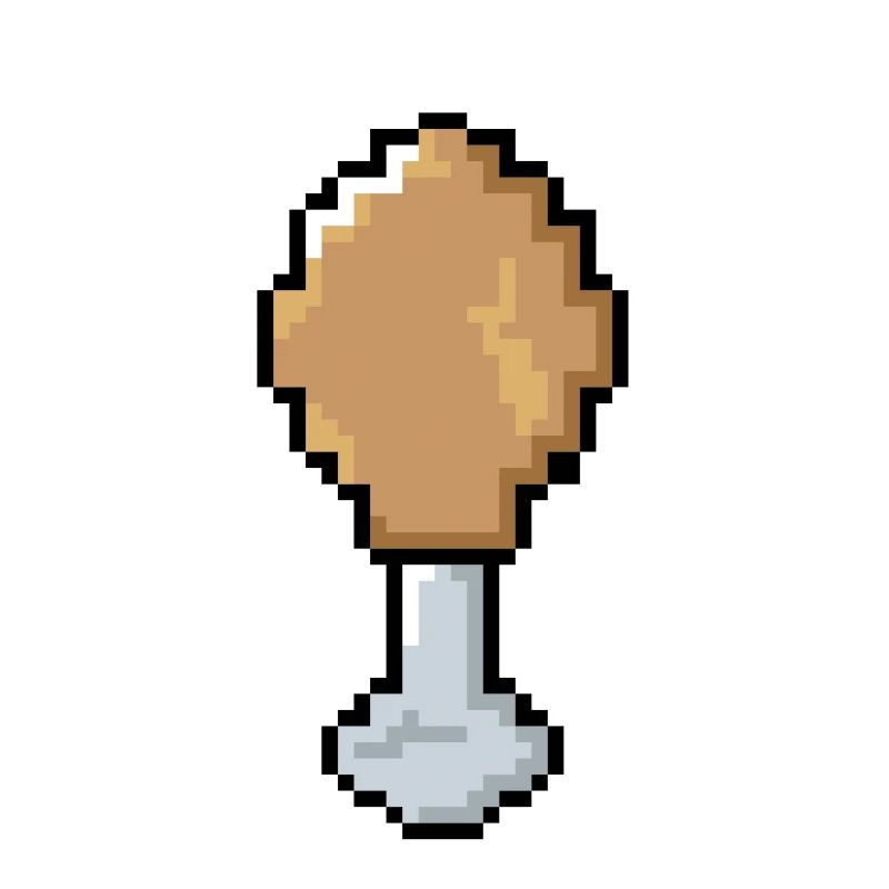 Pixel - Hähnchenkeule