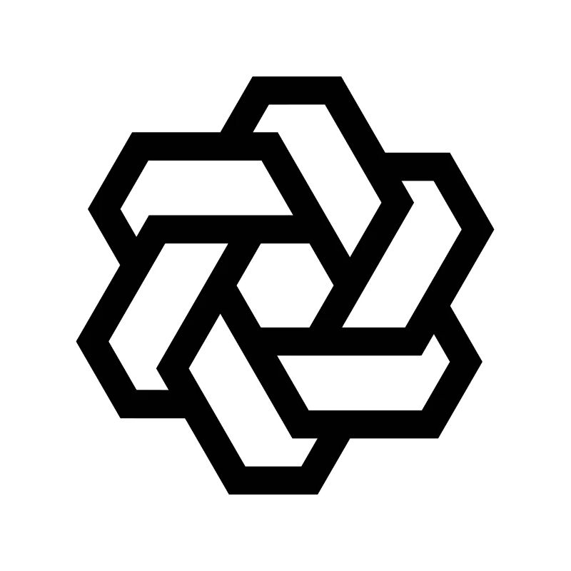 Logo cercle hexagonal