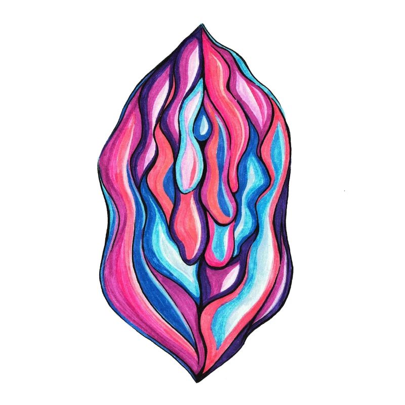Vulva dripping