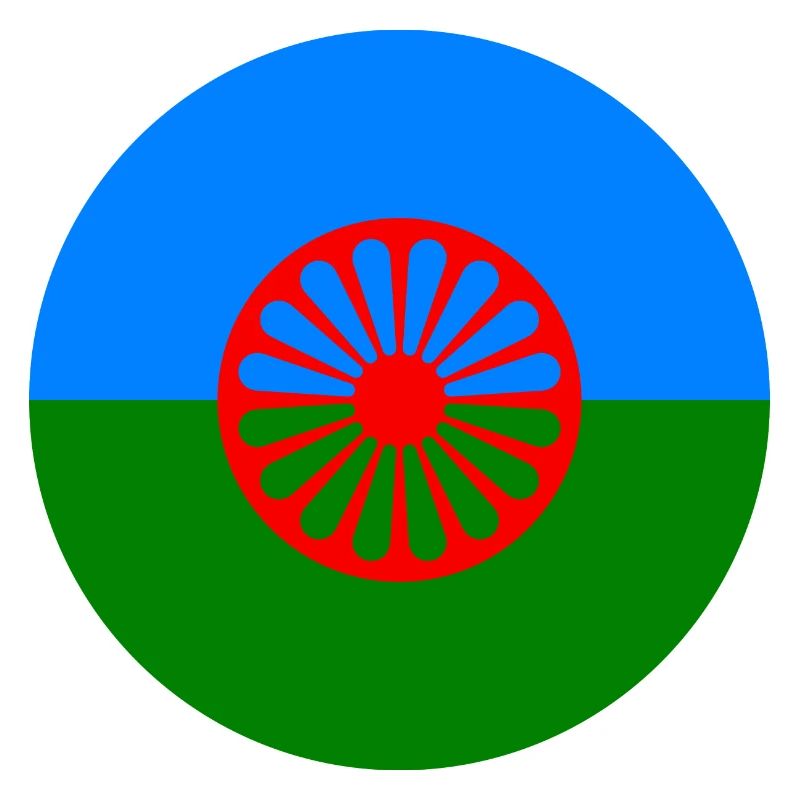 autocollant rond drapeau du peuple roumain idée cadeau