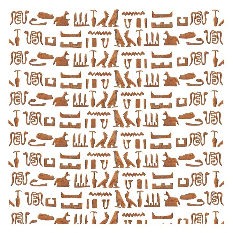 Ancient Egypt, hieroglyphic pattern, gift idea