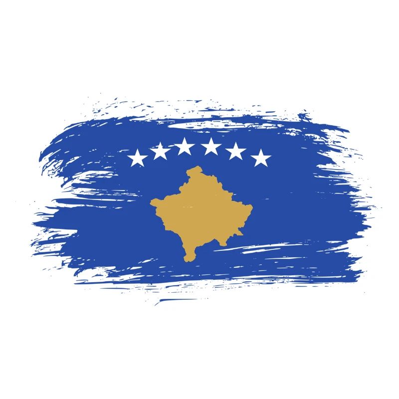Conception du drapeau du Kosovo / idée cadeau