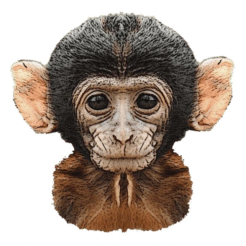 meilleures conceptions de la faune, motif de toile de bébé singe