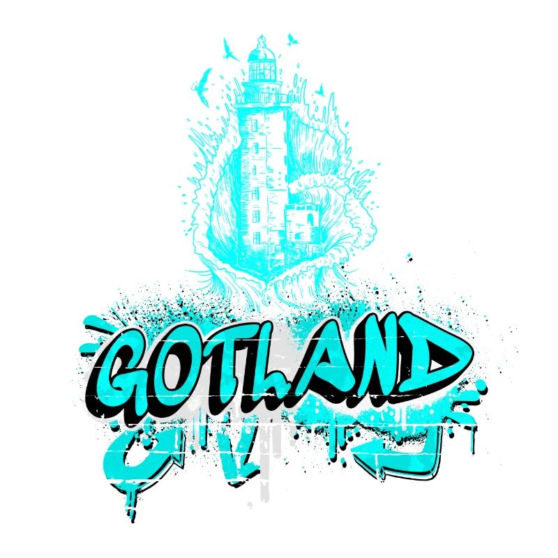 Gotland graffiti lighthouse design