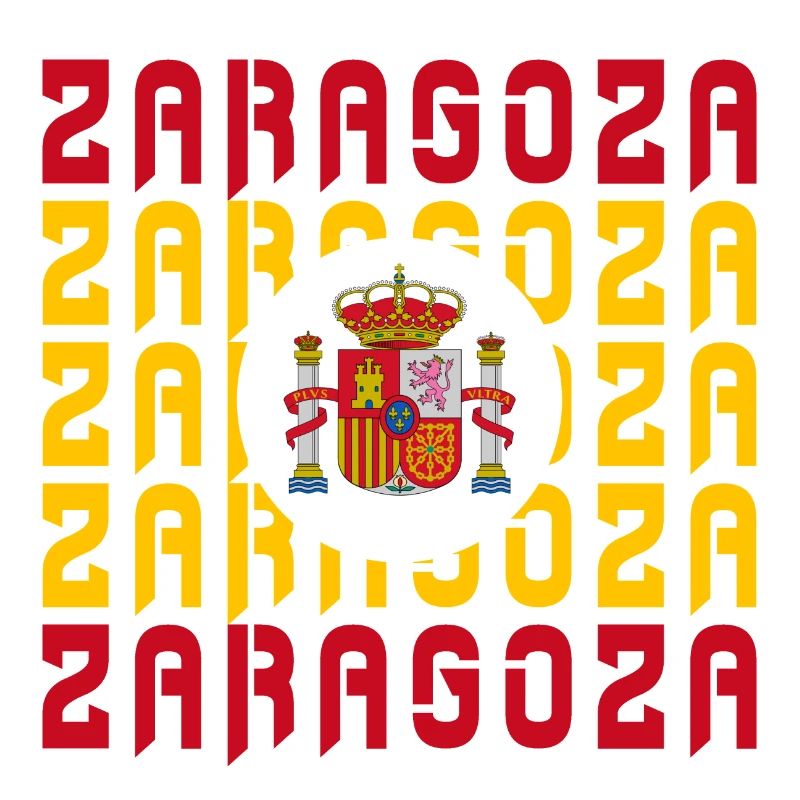 Saragossa Spanien Flaggen Design