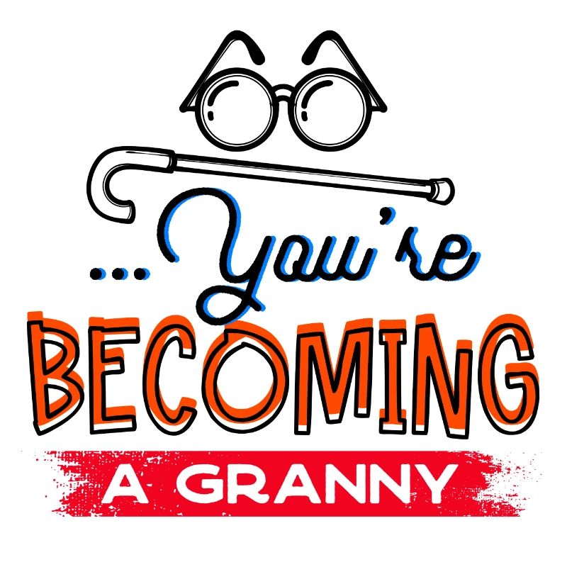 Brille Sehschwäche Großmutter Statement Oma