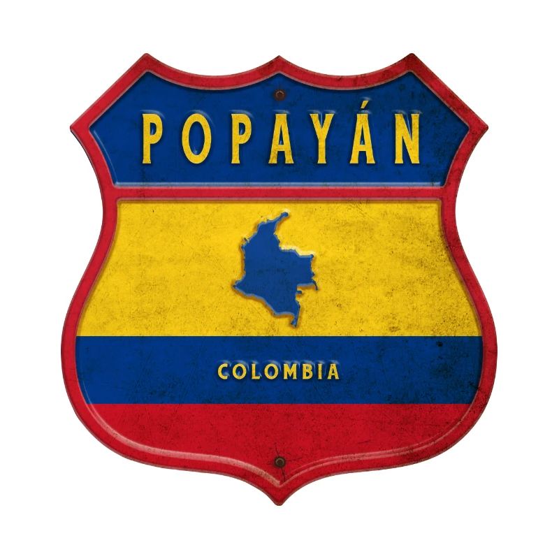 Conception des armoiries de Popayán, Colombie