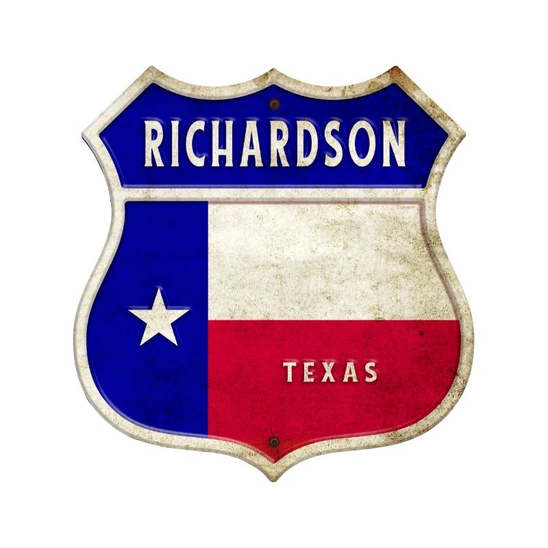 Design du drapeau Richardson Texas Crest